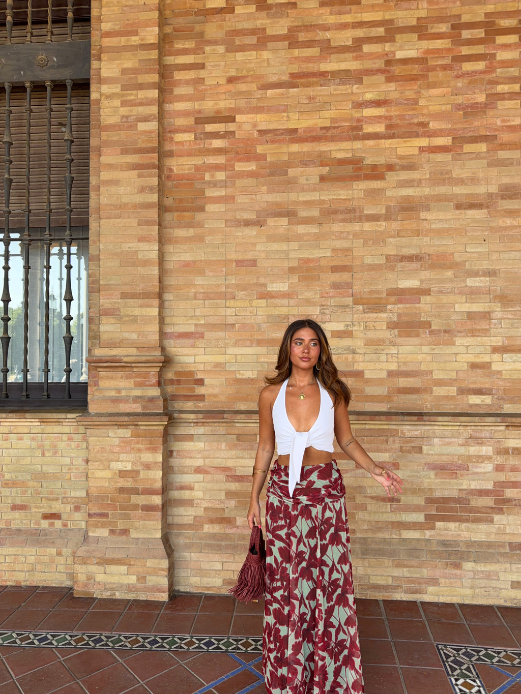 Falda estampada