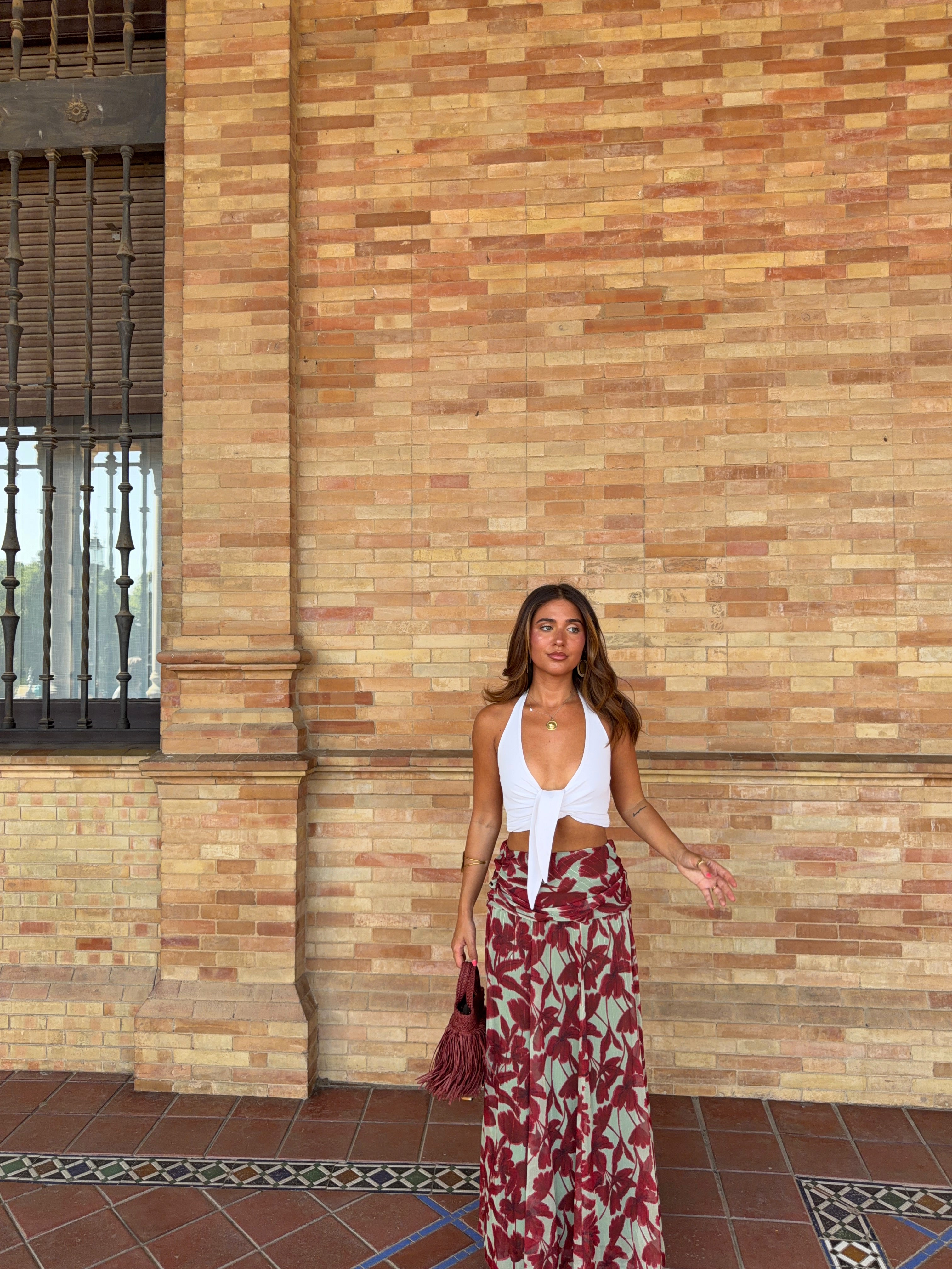 Falda estampada