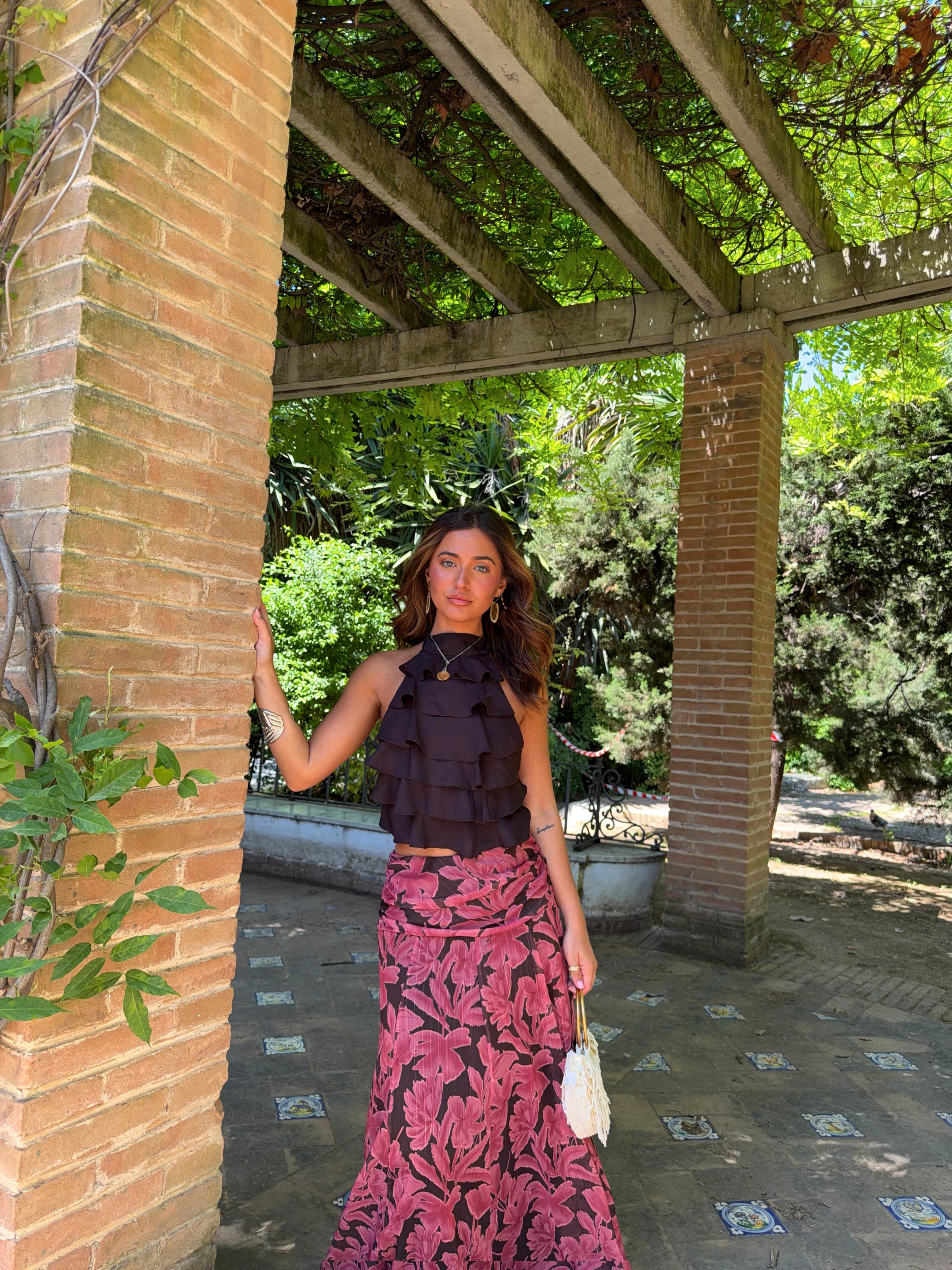 Falda estampada
