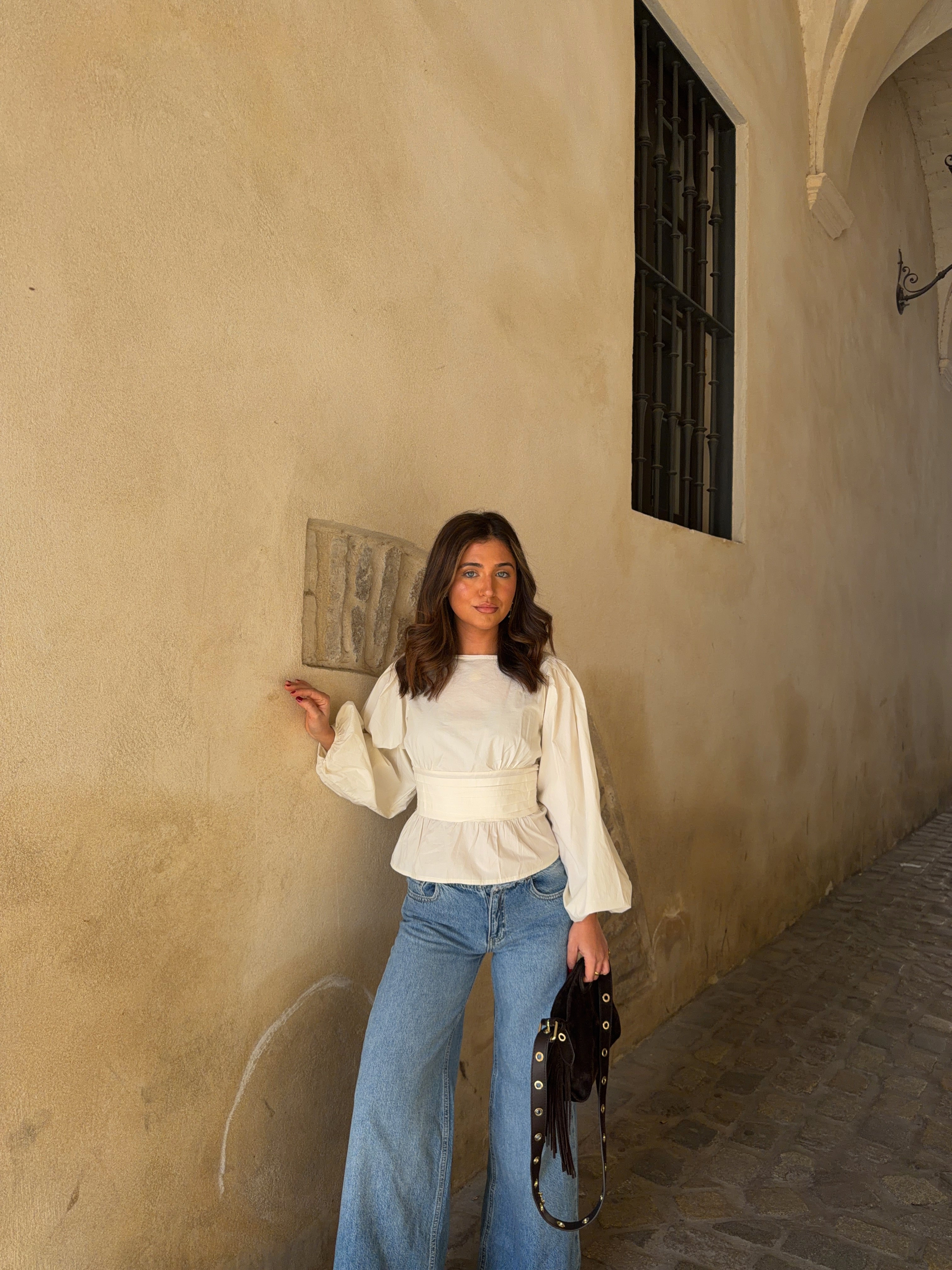 Blusa Carol beige