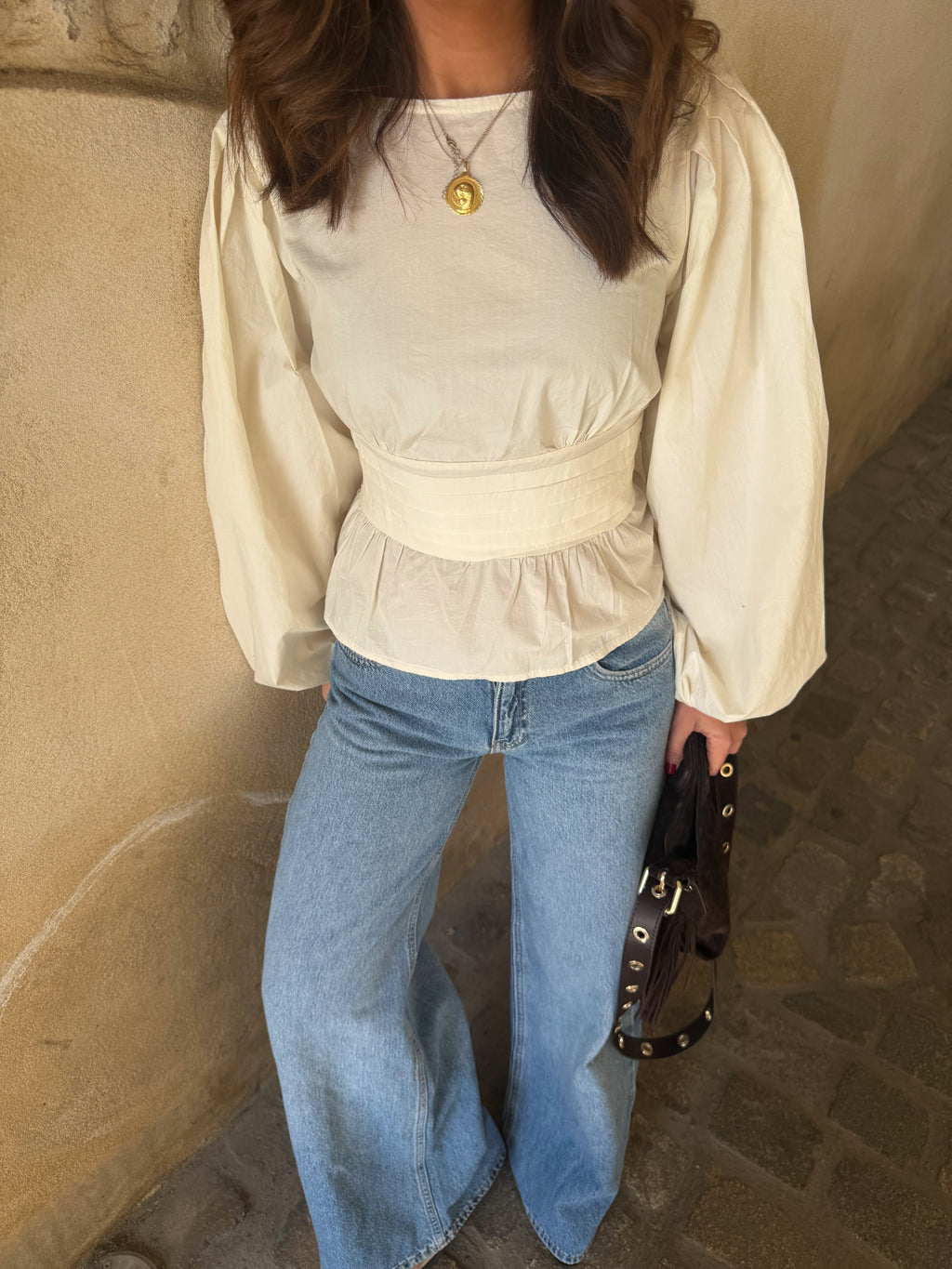 Blusa Carol beige