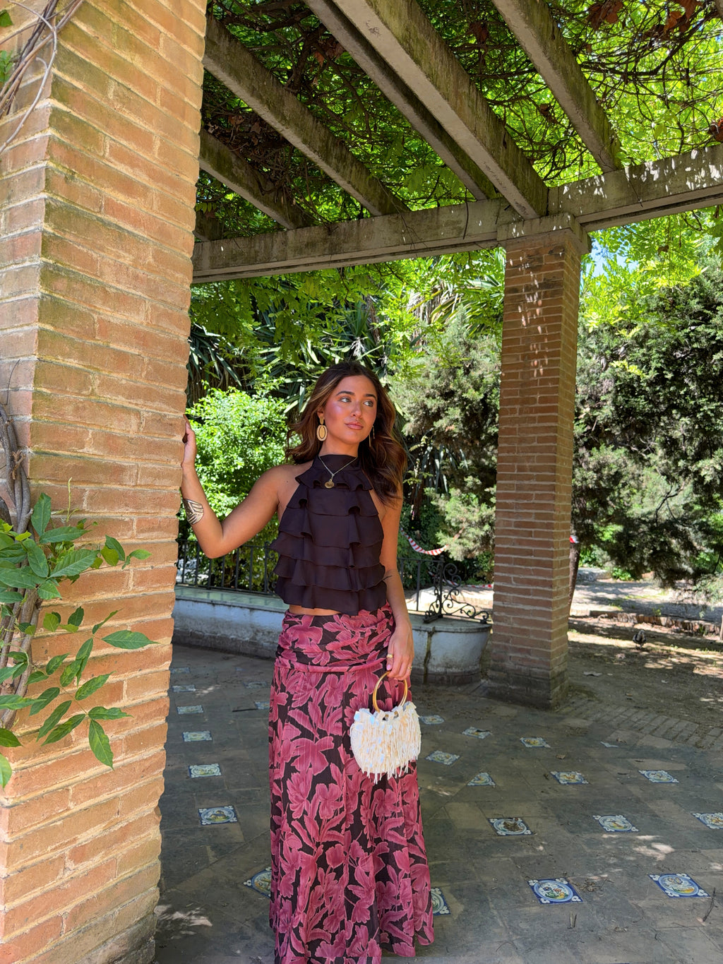 Falda estampada