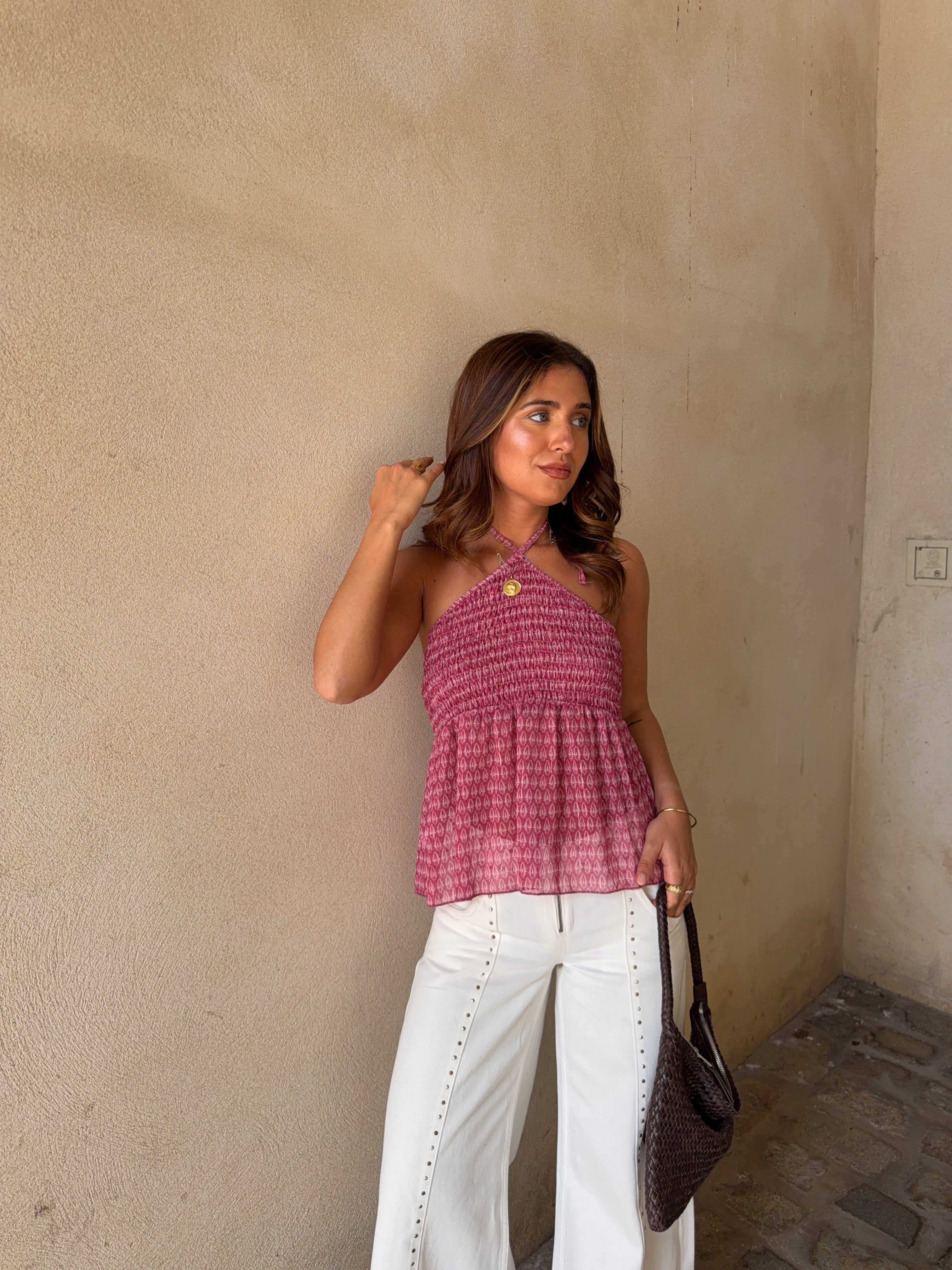 Top estampado