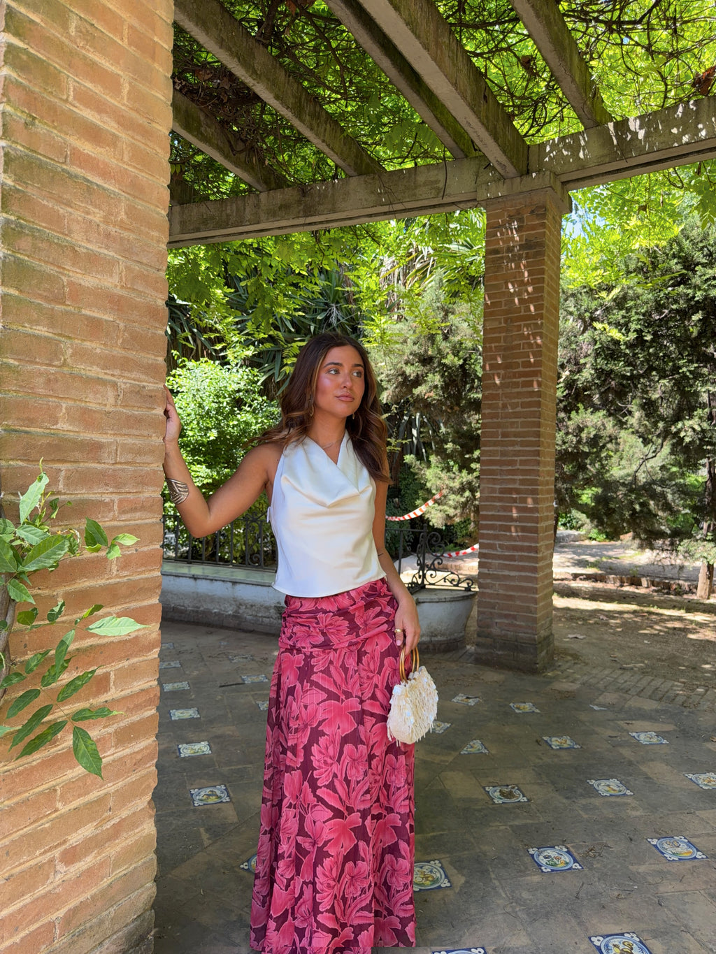 Falda estampada